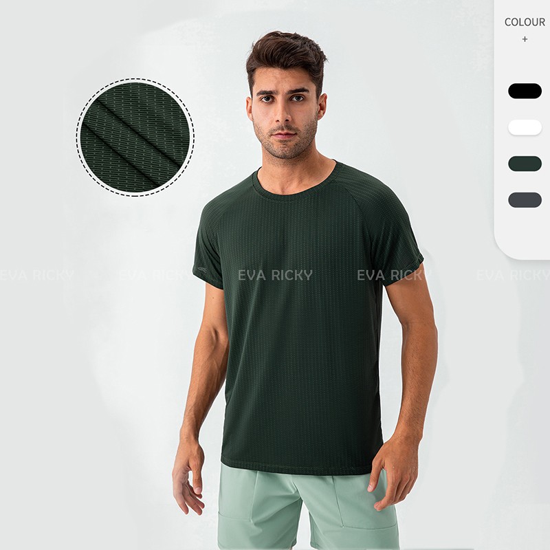 เสื้อยืดกีฬาวิ่งออกกำลังกายสำหรับผู้ชาย